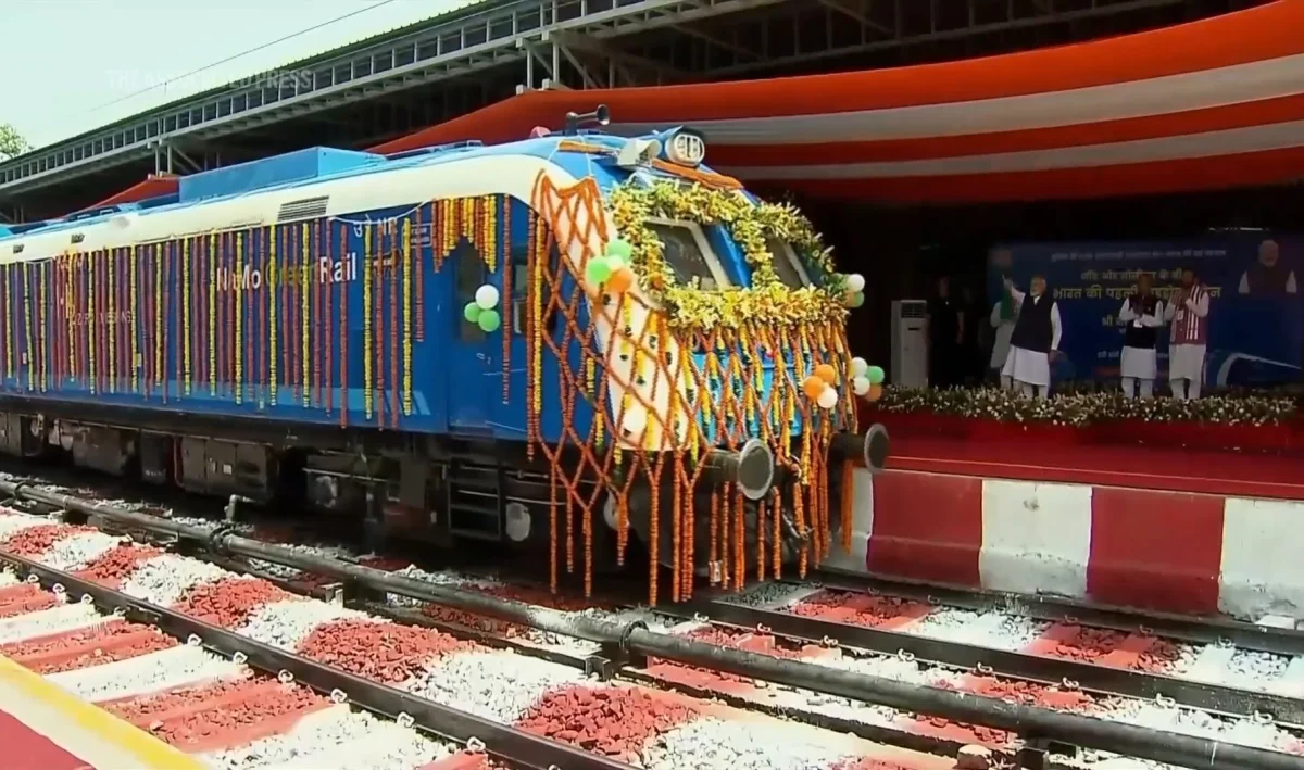 India's First Hydrogen Train Debuts in Haryana, Sets World Record for Longest Broad-Gauge Model