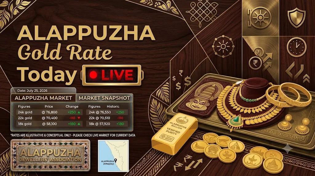 Today Gold Rate in Alappuzha: Live 18K, 22K & 24K Prices