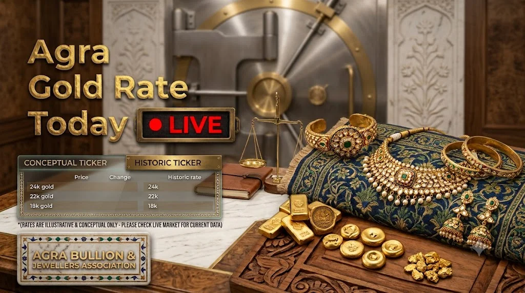 Today Gold Rate in Agra: Live 18K, 22K & 24K Prices