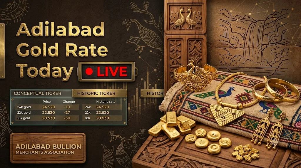 Today Gold Rate in Adilabad: Live 18K, 22K & 24K Prices