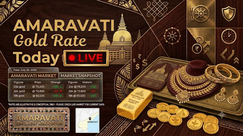 Today Gold Rate in Amaravati: Live 18K, 22K & 24K Prices