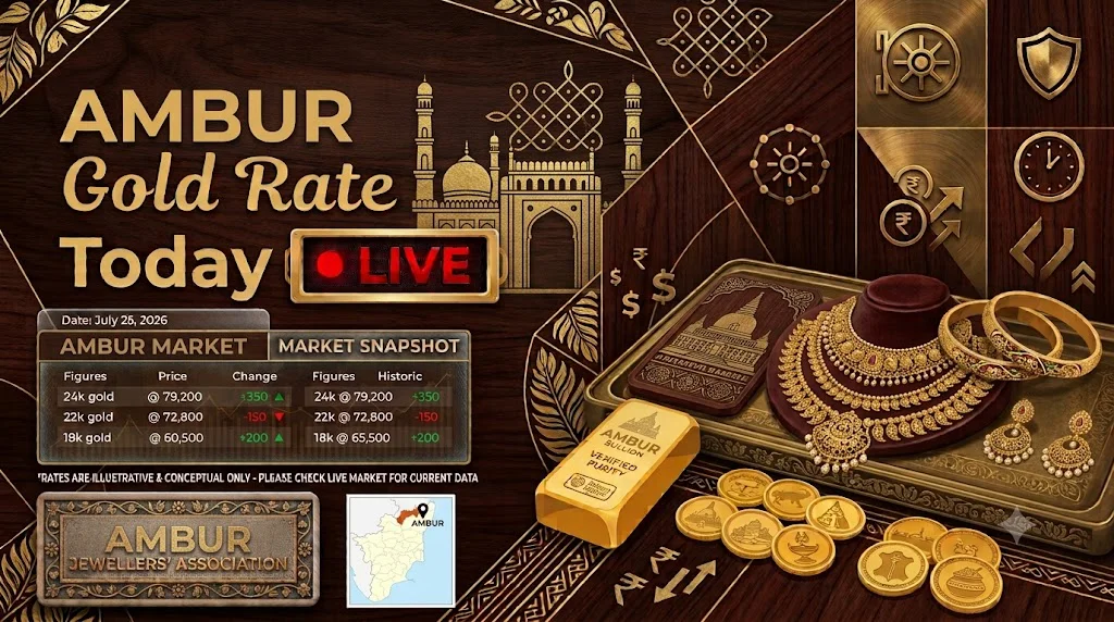 Today Gold Rate in Ambur: Live 18K, 22K & 24K Prices
