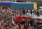 Samajwadi Party Leaders Protest in Jhansi with Dr. Ambedkar’s Portrait; Several Detained at Elite Chauraha Amid Sloganeering.