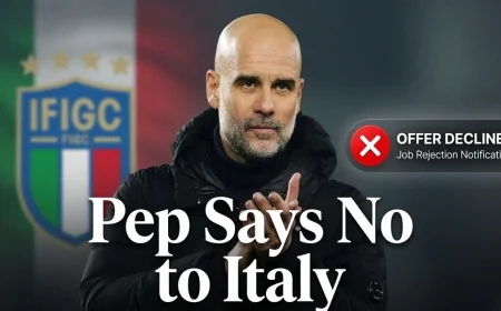 Pep Guardiola rejects Italy national team job offer