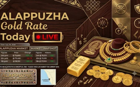 Today Gold Rate in Alappuzha: Live 18K, 22K & 24K Prices