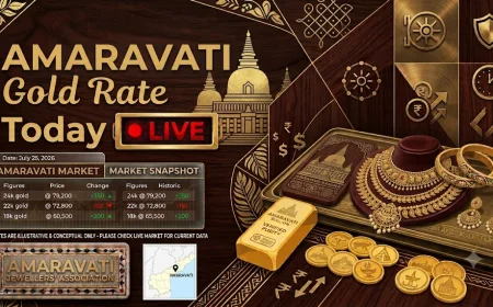 Today Gold Rate in Amaravati: Live 18K, 22K & 24K Prices