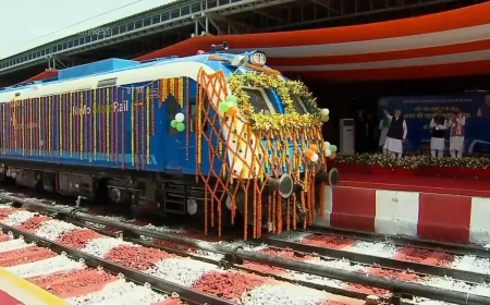 India's First Hydrogen Train Debuts in Haryana, Sets World Record for Longest Broad-Gauge Model