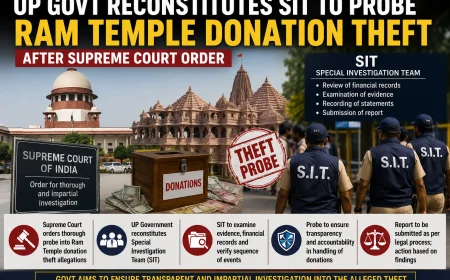 UP Government Reforms SIT to Intensify Probe into Alleged Ram Temple Donation Theft.