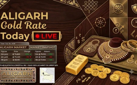 Today Gold Rate in Aligarh: Live 18K, 22K & 24K Prices