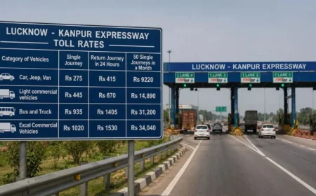 Lucknow-Kanpur Expressway Opens With Barrier-Free FASTag Toll System