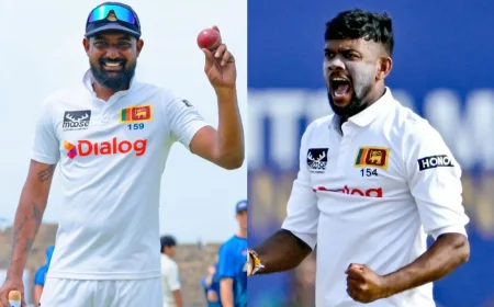Prabath Jayasuriya and ramesh mendis two sri lankan spinners